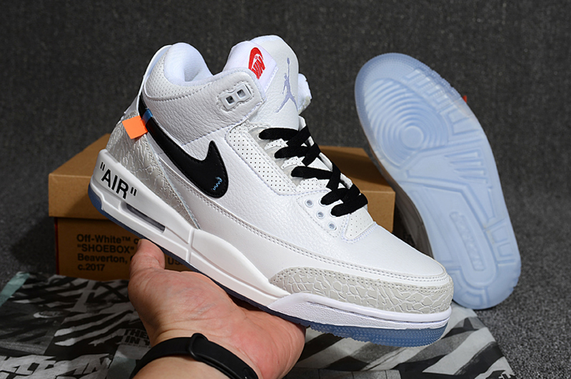 Off-white Air Jordan 3 White Black Shoes